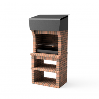 Gratar pentru gradina Tuozi Barbecue Volterra din beton si caramida, 94 x 70 x 213 cm