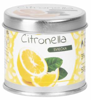 Lumanare parfumata, Strend Pro Citronella 50g, anti-tantari