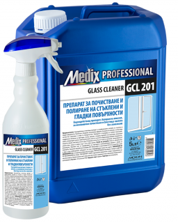 Solutie de curatare si lustruire pentru suprafete netede si sticla 5L, GCL 201, Medix Professional