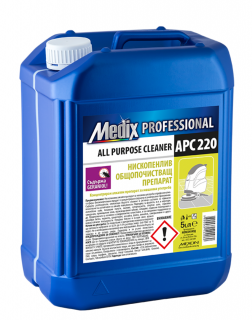 Solutie multi suprafete low foaming pentru masinile de spalat pardoseli profesionale, 5L, Medix Professional