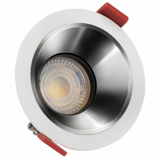 Spot alb led GU10 250V IP20 FI 85x50 mm, gaura de montaj 75 mm, Spectrum