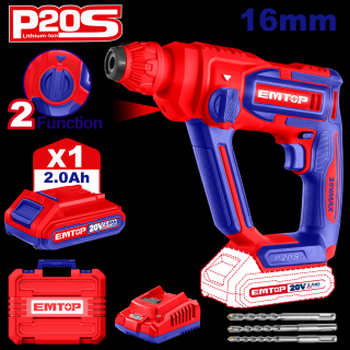 Ciocan rotopercutor 16mm pe acumulator, 20V