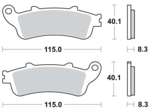 Placute frana fata TRW sinter MCB705SH