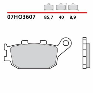 Placute Frana Spate Brembo Carbon Ceramic 07HO3607