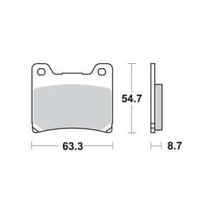 Placute frana spate TRW sinter MCB530SH