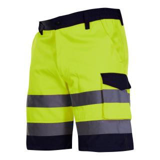 Pantalon reflectorizant scurt   verde - 2xl