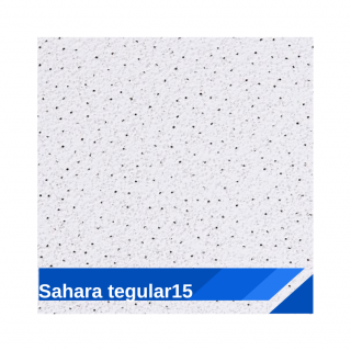 Tavan fals casetat Sahara Tegular15 KCS 600x600 mm