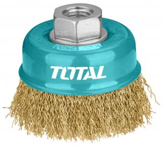 TOTAL - Perie sarma tip cupa- 100mm