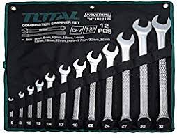 TOTAL - Set 12 chei combinate fixe inelare - 6-32mm (INDUSTRIAL)