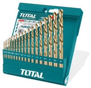 TOTAL - Set burghiu pentru metal HSS: 19 buc