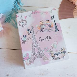 Amelie in Paris - Guestbook personalizat   Cartea cu ganduri bune