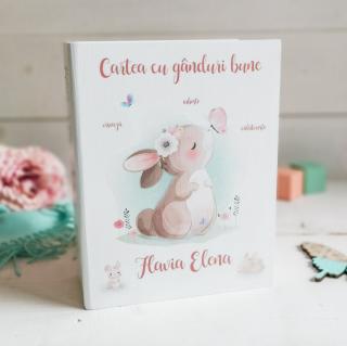 Cute Bunny - Guestbook personalizat   Cartea cu ganduri bune