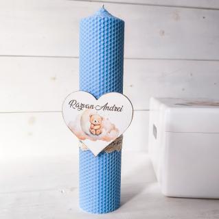 Lumanare botez Teddy Bear Calator