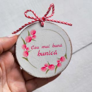 Martisor Handmade   Flori Lalele   Cea mai buna bunica