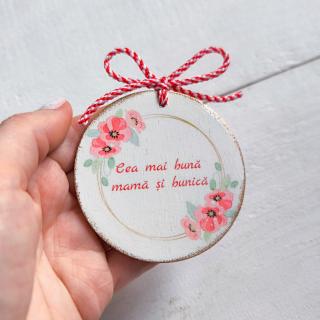 Martisor Handmade   Flori Maci  Cea mai buna mama si bunica