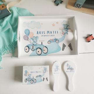 Retro Cars - Tava mot personalizata   Tava mot baiat   Set prima aniversare