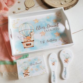 Tavita mot   Set 1 an personalizat Hot Air Balloon