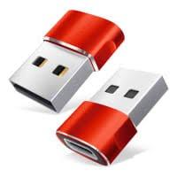 Adaptor mini USB tip C la USB, viteza rapida de transfer - Rosu
