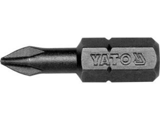 Bit profesional Yato 1 4  , 25mm, cap PH1, HRC 58-62, realizat din otel forjat, cu acoperire anticoroziva
