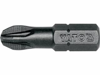 Bit profesional Yato 1 4  , 25mm, cap PZ3, HRC 58-62, realizat din otel forjat, cu acoperire anticoroziva