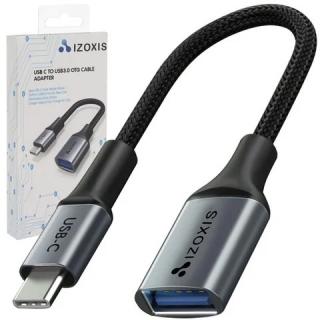 Cablu date rapid USB A 3.0 - USB Type C, lungime cablu 17 cm - Negru