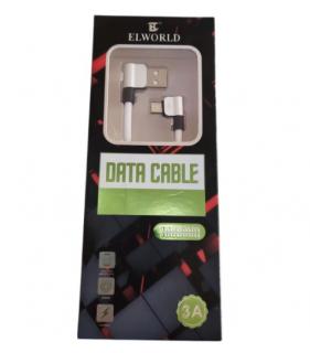 Cablu date si incarcare, USB - Micro USB,100 cm - Argintiu