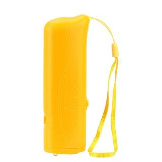 Echipament de dresaj cu ultrasunete pentru animale de companie, caine, multifunctional - Galben