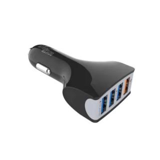 Incarcator Auto 12V, 4x USB 3.0 cu incacare rapida - Negru