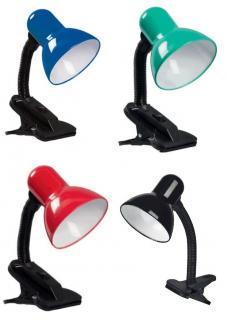 Lampa de birou cu clema universala de prindere 40W,soclu bec E27 - Multicolor