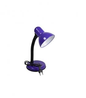 Mini lampa de birou cu talpa,soclu bec E27 - Mov