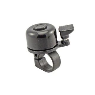 Mini sonerie pentru bicicleta din aluminiu,diametru 34 mm - Negru