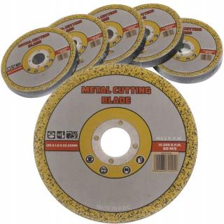 Set 100x Disc universal de taiat metale, diametru 125 mm, grosime 1 mm