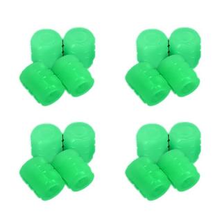Set 16 capace pentru supapa cauciucuri, fosforescente, universale, ABS, verde