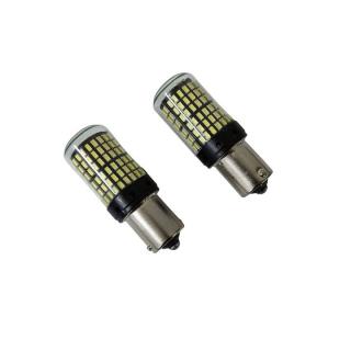 Set 2 becuri auto, LED alb, canbus BA15S, 21W