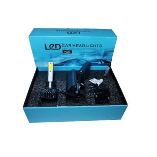 Set 2 becuri auto LED, soclu H1, putere 100W, 12.000 lumeni - Albastru