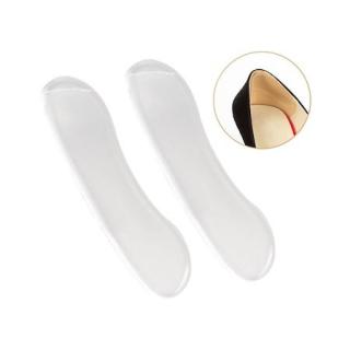 Set 2 pernite anti alunecare si anti disconfort pentru calcaie din silicon, transparente