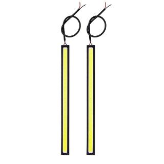 Set 2x Banda auto LED, lumini de zi, putere 12W, 28 LED, culoare alba 6500K, lungime 17 cm