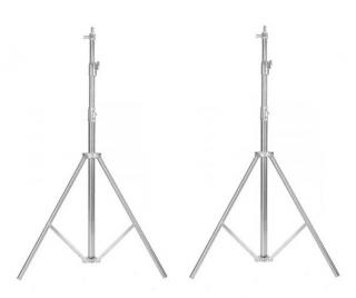 Set 2x Trepied stativ foto cu filet universal 1 4 si 3 8, inaltime maxima 285 cm, rezistenta maxima 10 kg