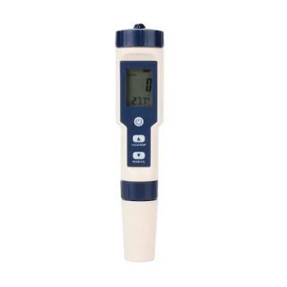 Tester apa profesional 4in1, TDS, PH, Ec si temperatura cu plicuri de calibrare incluse