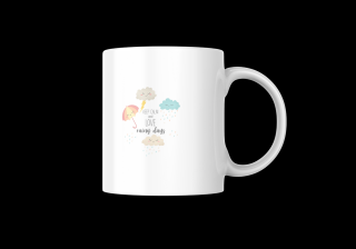 Cana ceramica, Keep Calm and Love Rainy Days, 350 ml