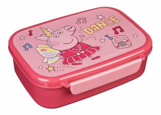 Cutie sandvis Peppa Pig, Dance, 2 compartimente, 18 x13.5x6 cm