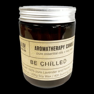 Lumanare aromaterapie Be Chilled, Lavanda si Fenicul, 200 g