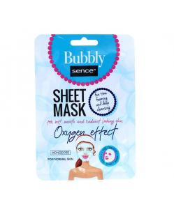 Masca faciala tip servetel, Sence Bubbly Oxygen effect, monodoza, extract de rodie