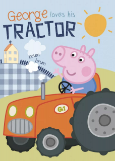 Patura George loves his tractor, 140x100 cm