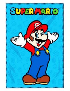 Patura polar Super Mario, 100x140 cm, albastru rosu