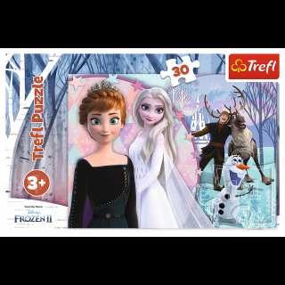 Puzzle 30 piese, Frozen Magical, 3 ani+