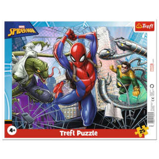 Puzzle Trefl - Curajosul Spider-Man, 25 piese, 4 ani+