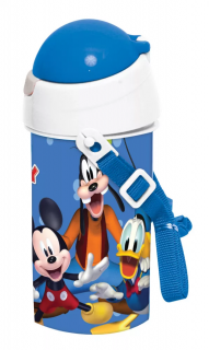 Sticla plastic, Mickey and Friends, cu pai si capac, 500 ml