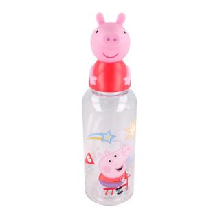 Sticla plastic, Peppa Pig figurina 3D, 560 ml