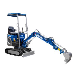 Miniexcavator EB10-XL,1 tona, 10CP, rotire brat, senile reglabile, Motor KOOP KD192 Diesel, sistem hidraulic